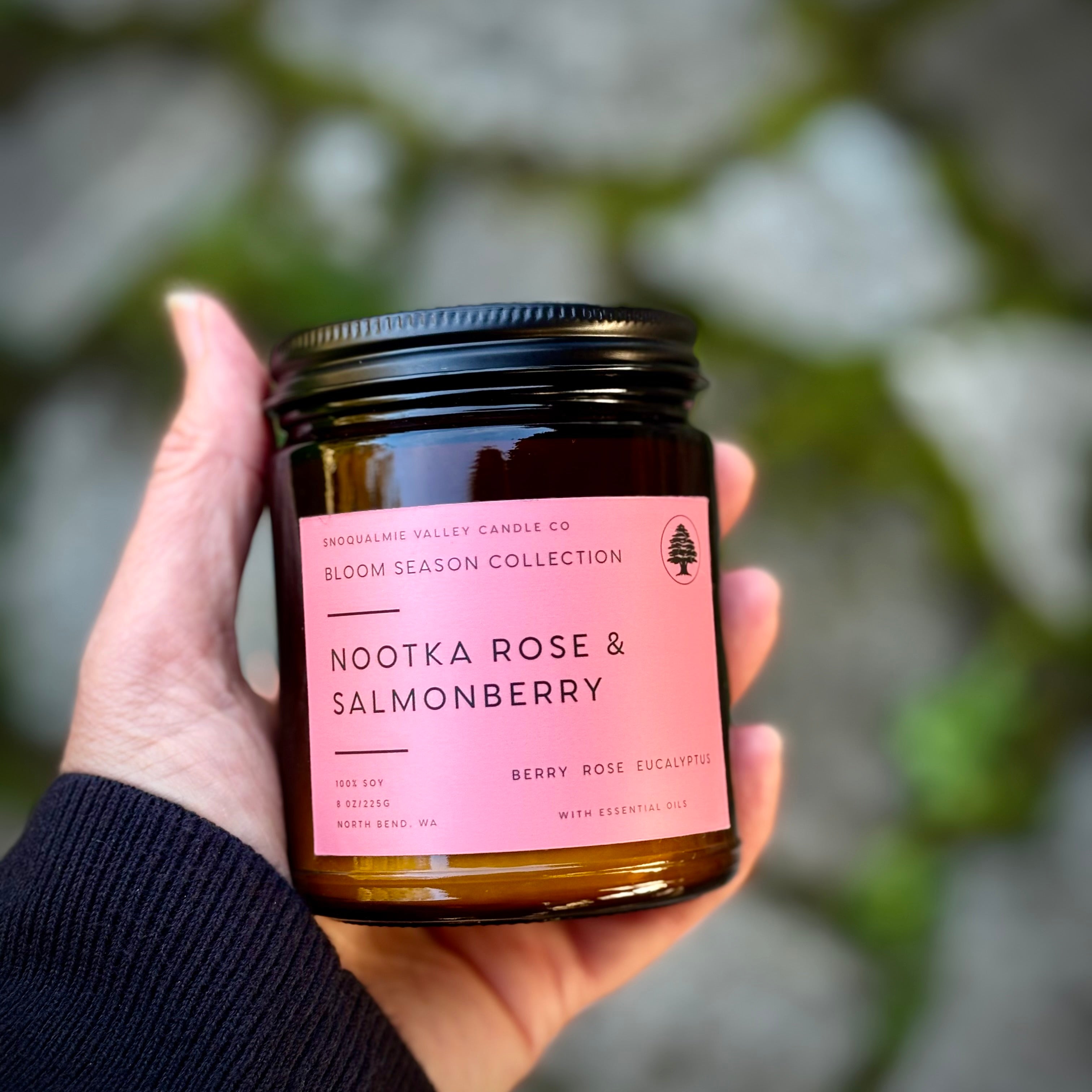 Nootka Rose & Salmonberry – Snoqualmie Valley Candle Co.